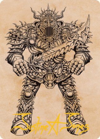 Iron Golem (Showcase) Art Card (Gold-Stamped Signature) [Dungeons & Dragons: Adventures in the Forgotten Realms Art Series] | Tables and Towers