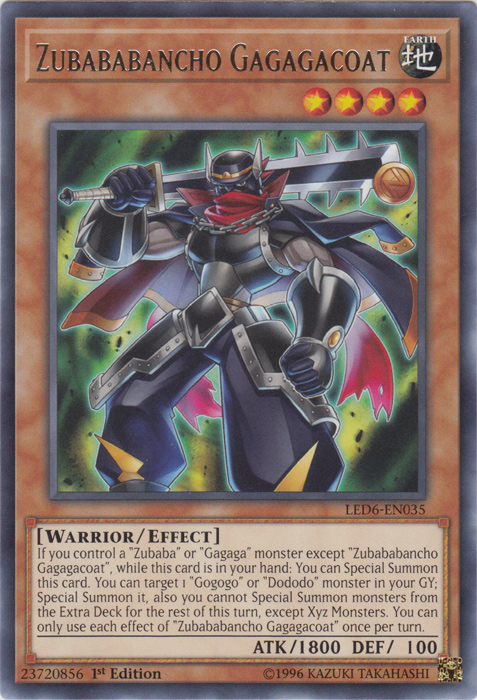 Zubababancho Gagagacoat [LED6-EN035] Rare | Tables and Towers