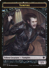 Vampire // Zombie Double-Sided Token [Commander 2017 Tokens] | Tables and Towers