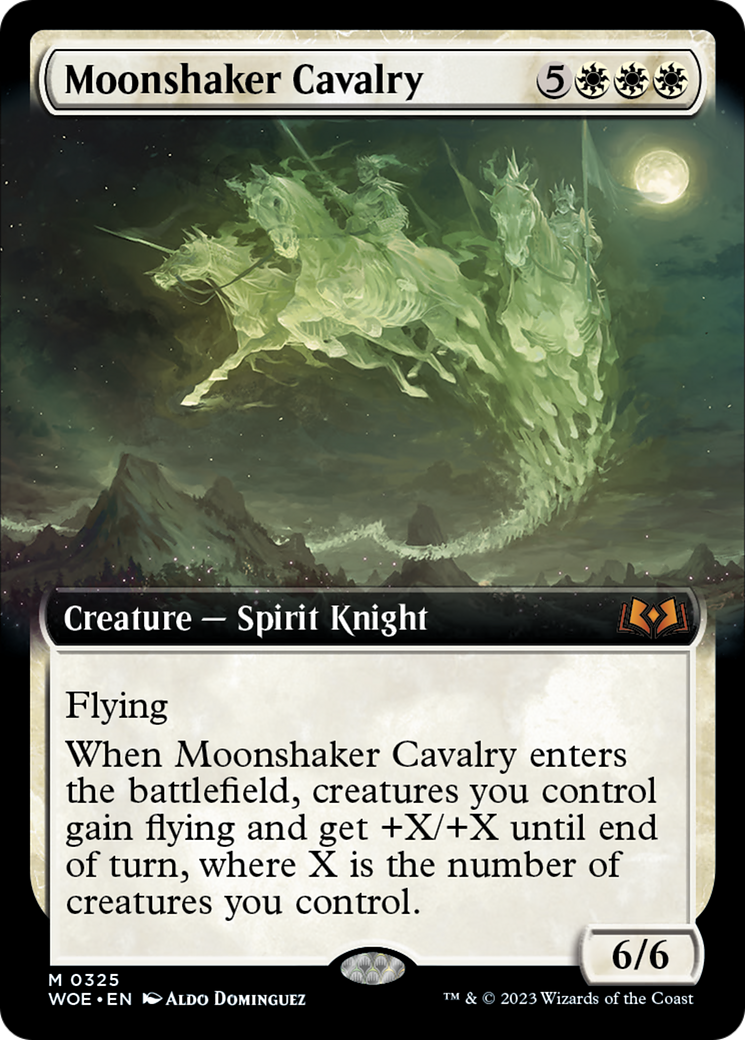 Moonshaker Cavalry (Extended Art) [Wilds of Eldraine] | Tables and Towers