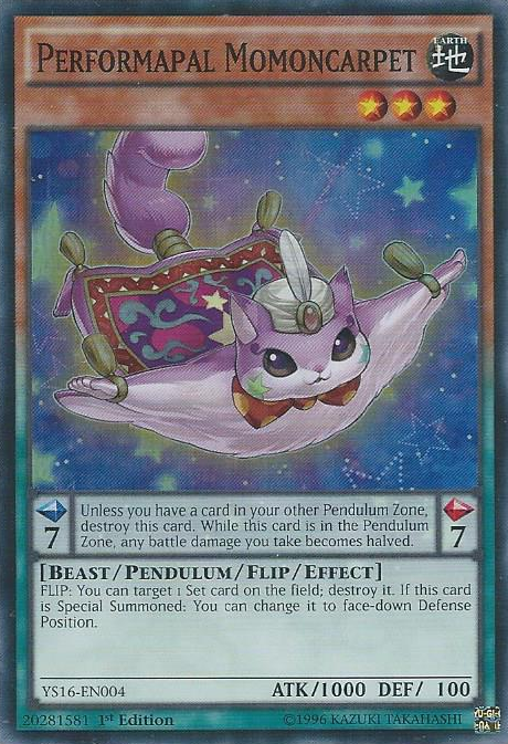 Performapal Momoncarpet [YS16-EN004] Super Rare | Tables and Towers