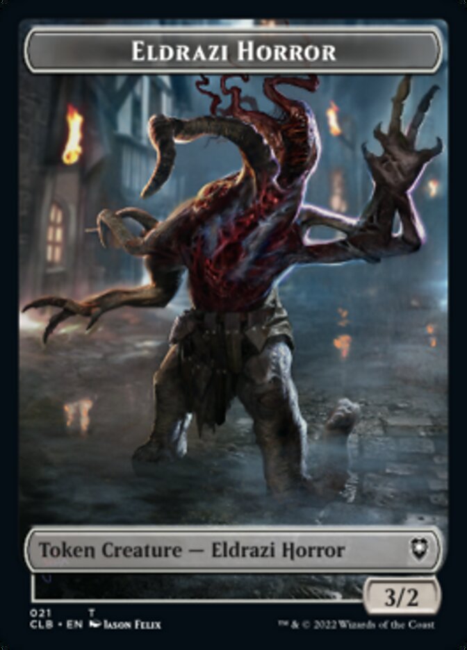 Horror // Eldrazi Horror Double-Sided Token [Commander Legends: Battle for Baldur's Gate Tokens] | Tables and Towers