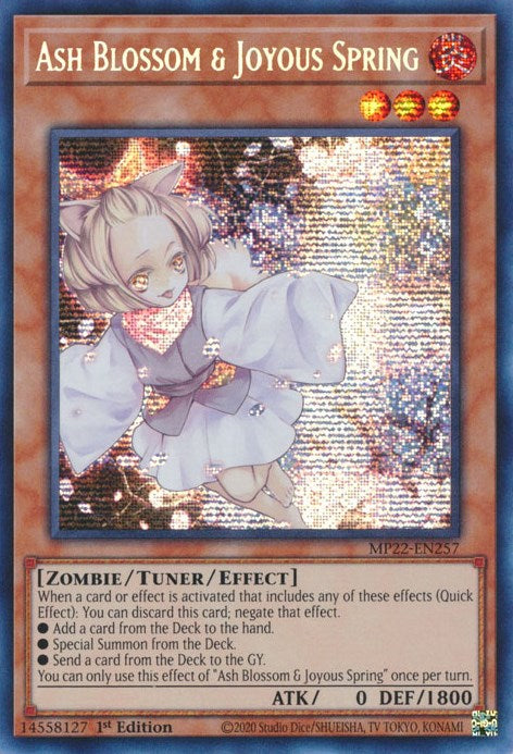 Ash Blossom & Joyous Spring [MP22-EN257] Prismatic Secret Rare | Tables and Towers