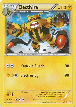 Electivire (4/30) [XY: Trainer Kit 3 - Pikachu Libre] | Tables and Towers