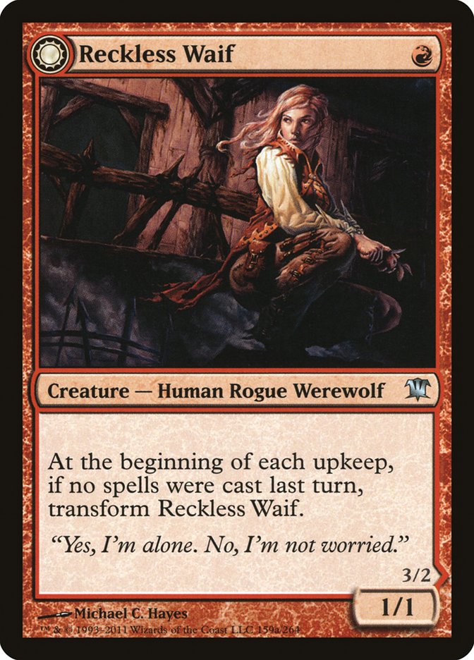 Reckless Waif // Merciless Predator [Innistrad] | Tables and Towers