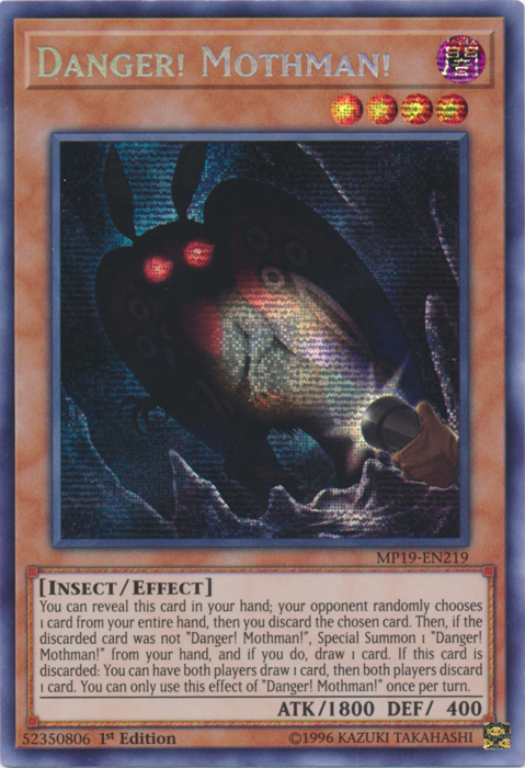 Danger! Mothman! [MP19-EN219] Prismatic Secret Rare | Tables and Towers