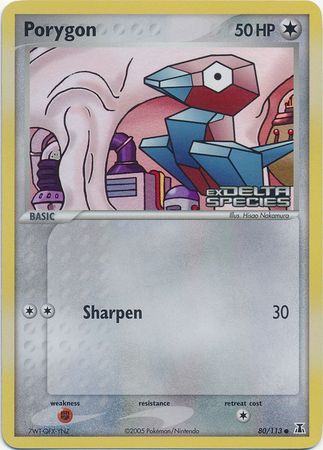 Porygon (80/113) (Stamped) [EX: Delta Species] | Tables and Towers