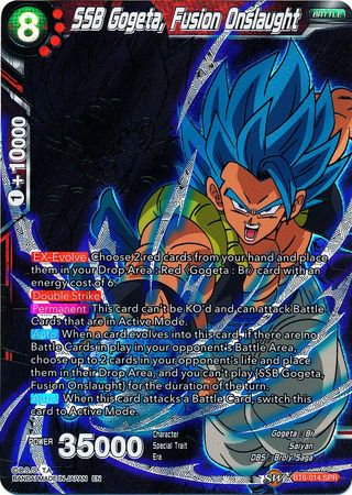 SSB Gogeta, Fusion Onslaught (SPR) (BT6-014) [Destroyer Kings] | Tables and Towers