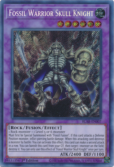 Fossil Warrior Skull Knight [BLAR-EN007] Secret Rare | Tables and Towers