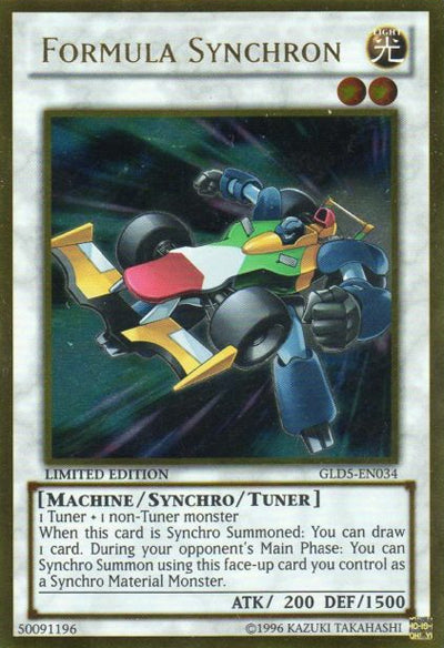 Formula Synchron [GLD5-EN034] Gold Rare | Tables and Towers