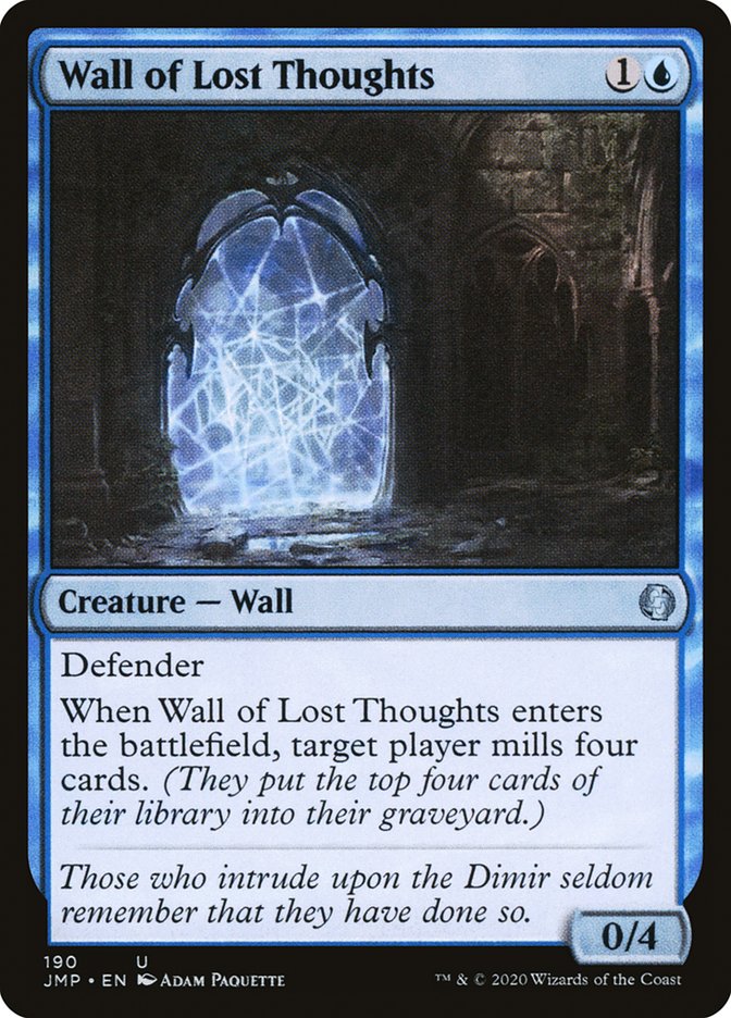 Wall of Lost Thoughts [Jumpstart] | Tables and Towers