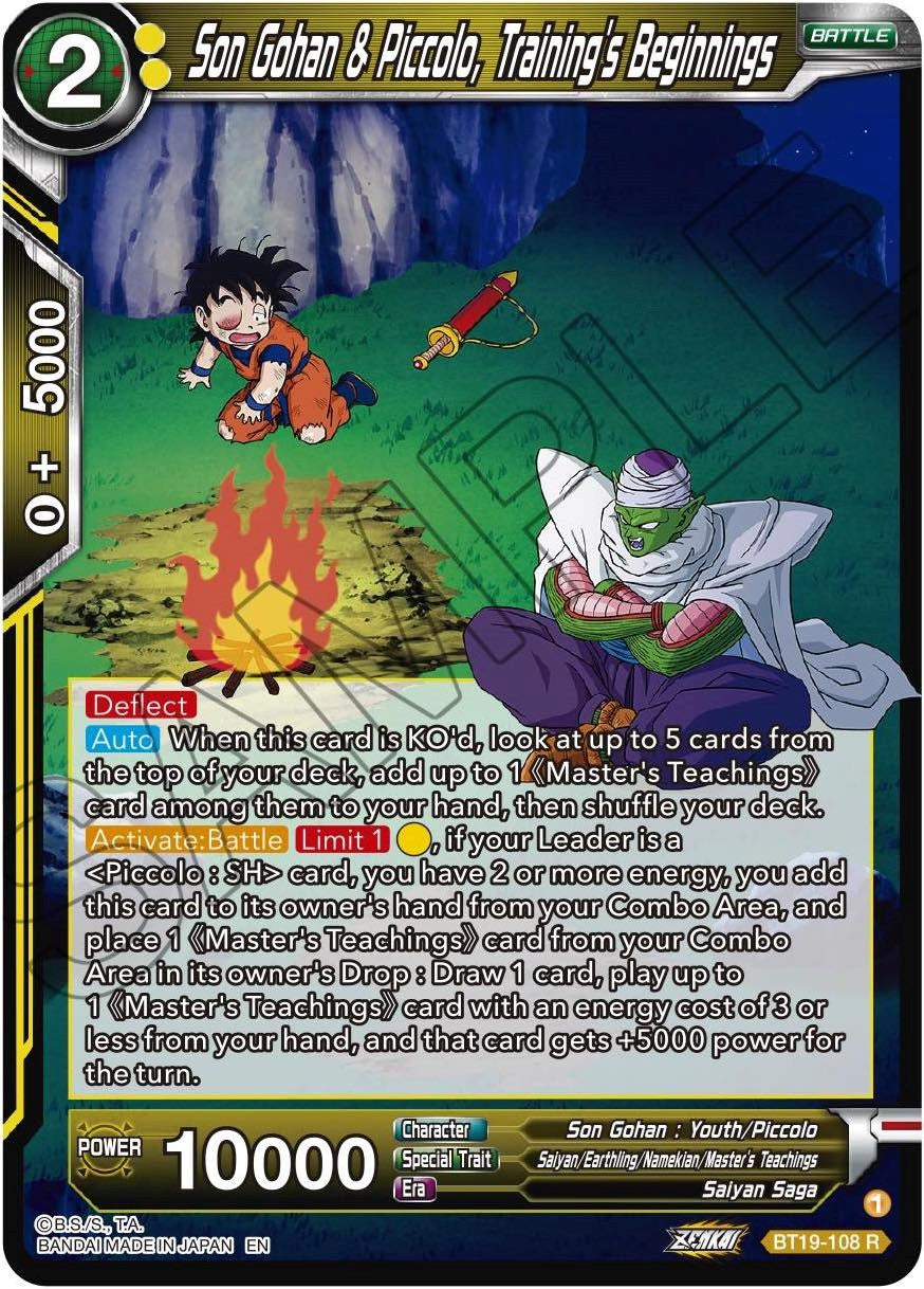 Son Gohan & Piccolo, Training's Beginnings (BT19-108) [Fighter's Ambition] | Tables and Towers