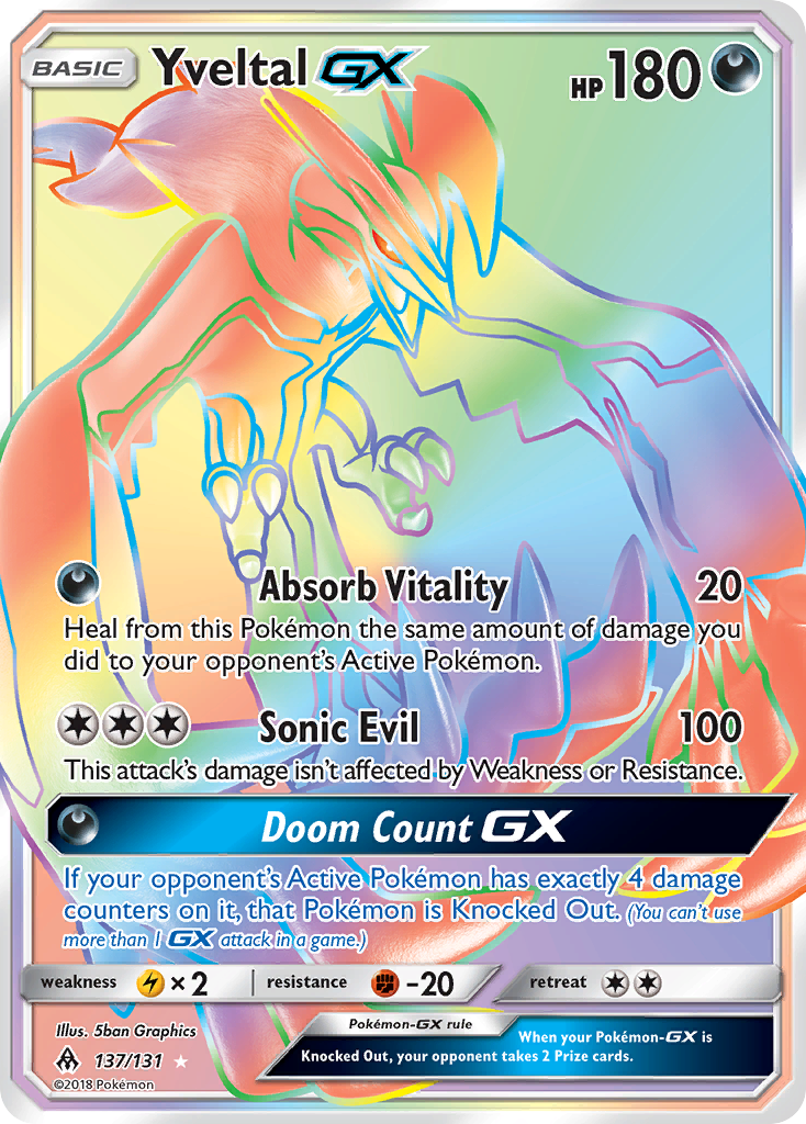 Yveltal GX (137/131) [Sun & Moon: Forbidden Light] | Tables and Towers