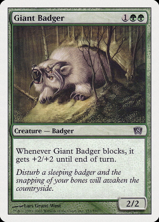 Giant Badger [Eighth Edition] | Tables and Towers