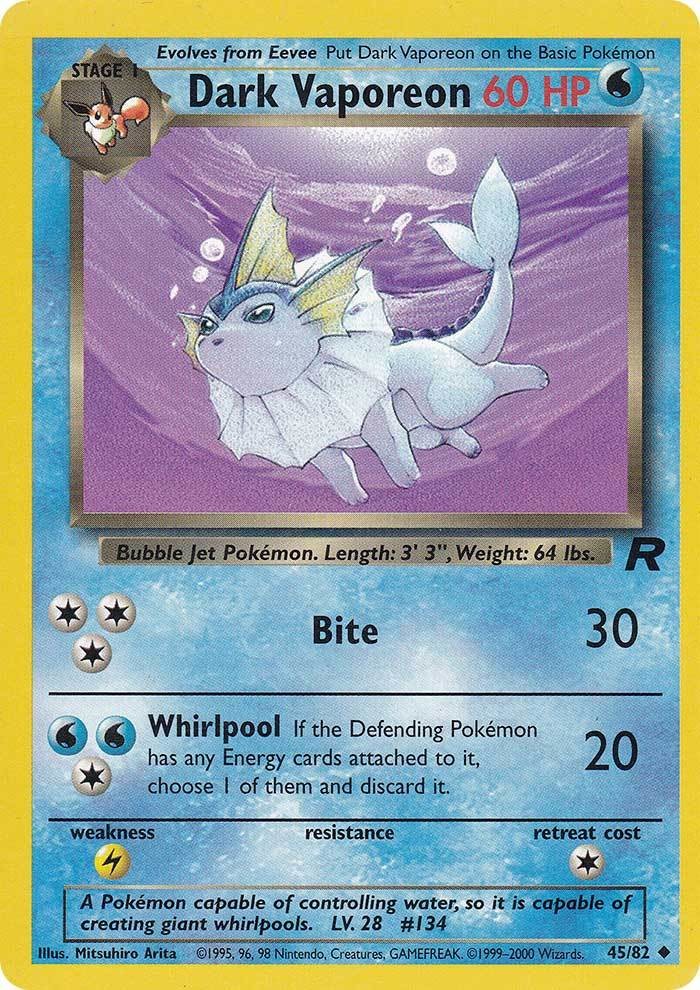 Dark Vaporeon (45/82) [Team Rocket Unlimited] | Tables and Towers