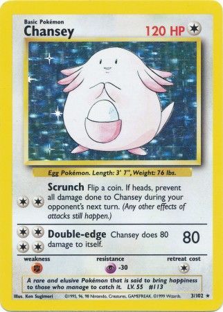 Chansey (3/102) [Base Set Unlimited] | Tables and Towers