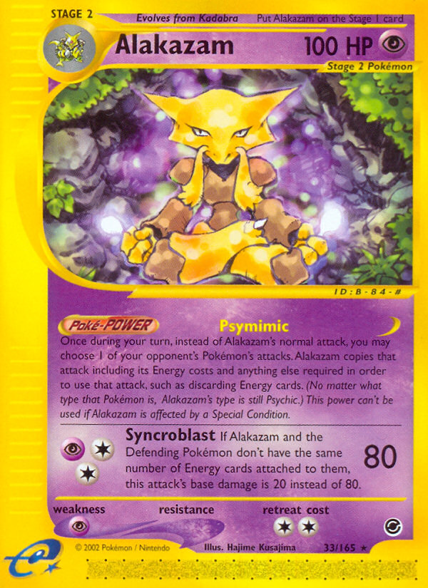 Alakazam (33/165) [Expedition: Base Set] | Tables and Towers