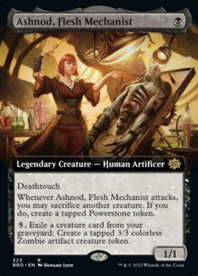 Ashnod, Flesh Mechanist (Extended Art) [The Brothers' War] | Tables and Towers