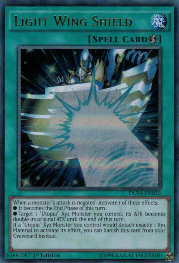 Light Wing Shield [DUSA-EN039] Ultra Rare | Tables and Towers