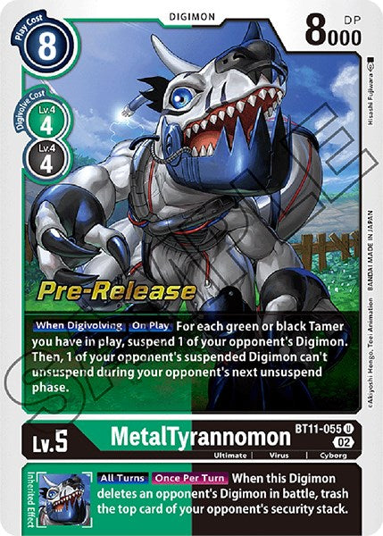 MetalTyrannomon [BT11-055] [Dimensional Phase Pre-Release Promos] | Tables and Towers