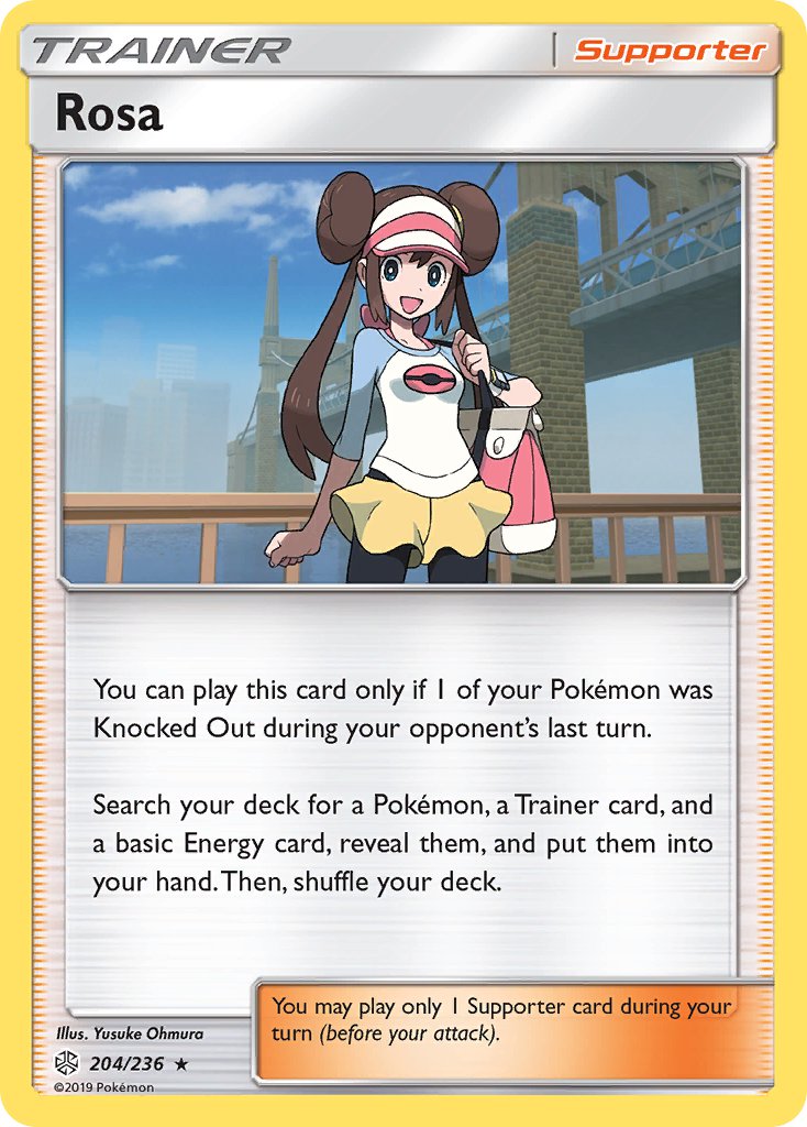 Rosa (204/236) (Theme Deck Exclusive) [Sun & Moon: Cosmic Eclipse] | Tables and Towers