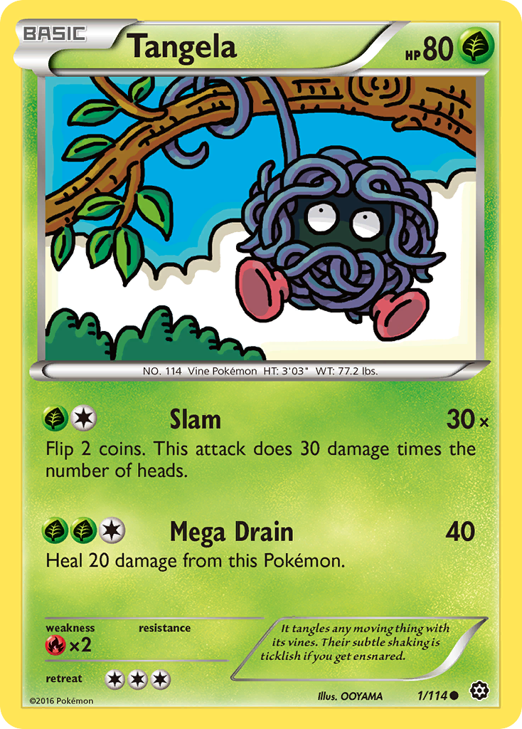 Tangela (1/114) [XY: Steam Siege] | Tables and Towers