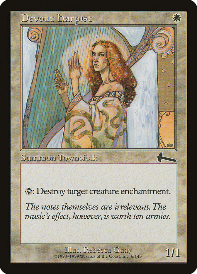 Devout Harpist [Urza's Legacy] | Tables and Towers