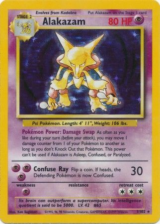 Alakazam (1/102) [Base Set Unlimited] | Tables and Towers