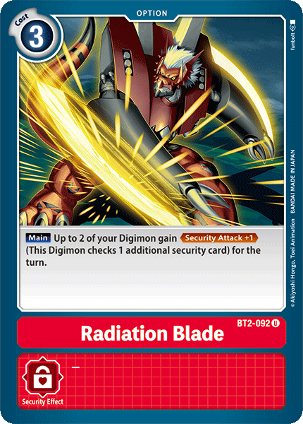 Radiation Blade [BT2-092] [Release Special Booster Ver.1.0] | Tables and Towers