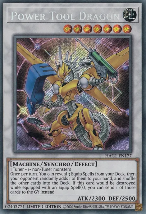 Power Tool Dragon [HAC1-EN177] Secret Rare | Tables and Towers