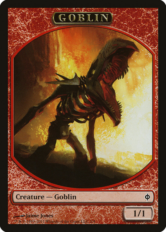 Goblin Token [New Phyrexia Tokens] | Tables and Towers