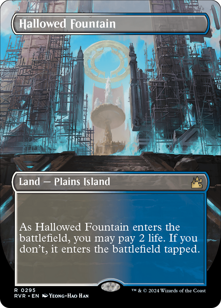 Hallowed Fountain (Borderless) [Ravnica Remastered] | Tables and Towers