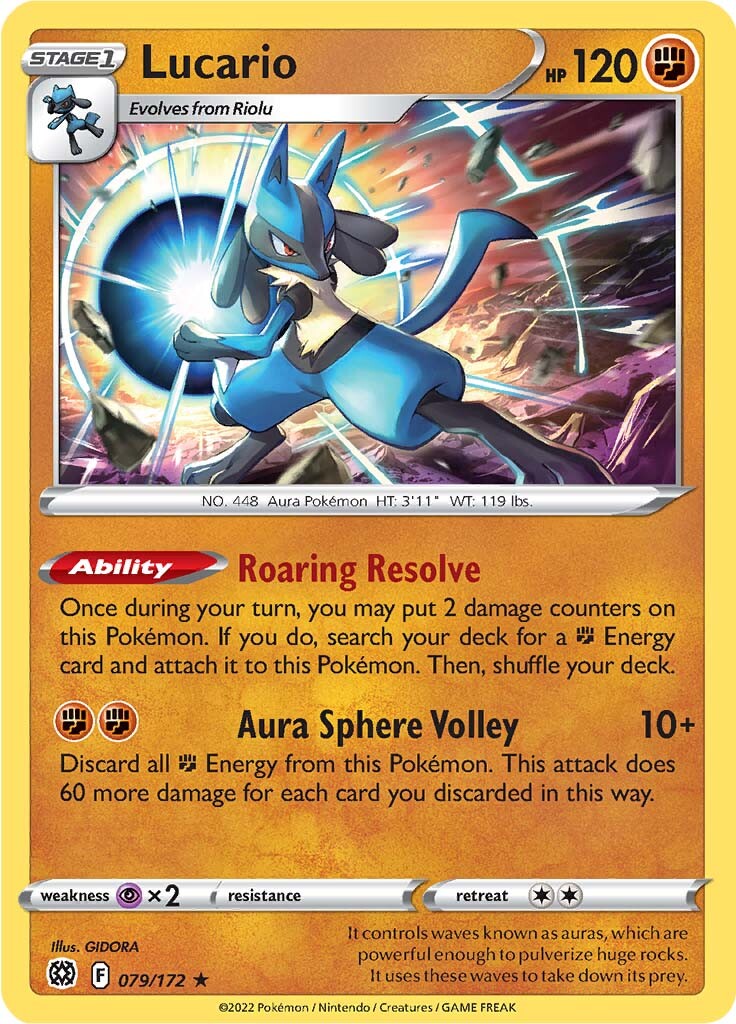 Lucario (079/172) (Theme Deck Exclusive) [Sword & Shield: Brilliant Stars] | Tables and Towers