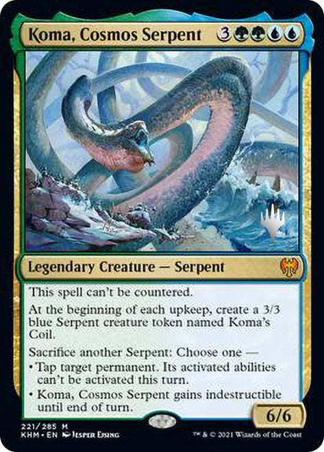 Koma, Cosmos Serpent (Promo Pack) [Kaldheim Promos] | Tables and Towers