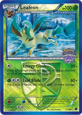 Leafeon (11/116) (States Championship Promo) [Black & White: Plasma Freeze] | Tables and Towers