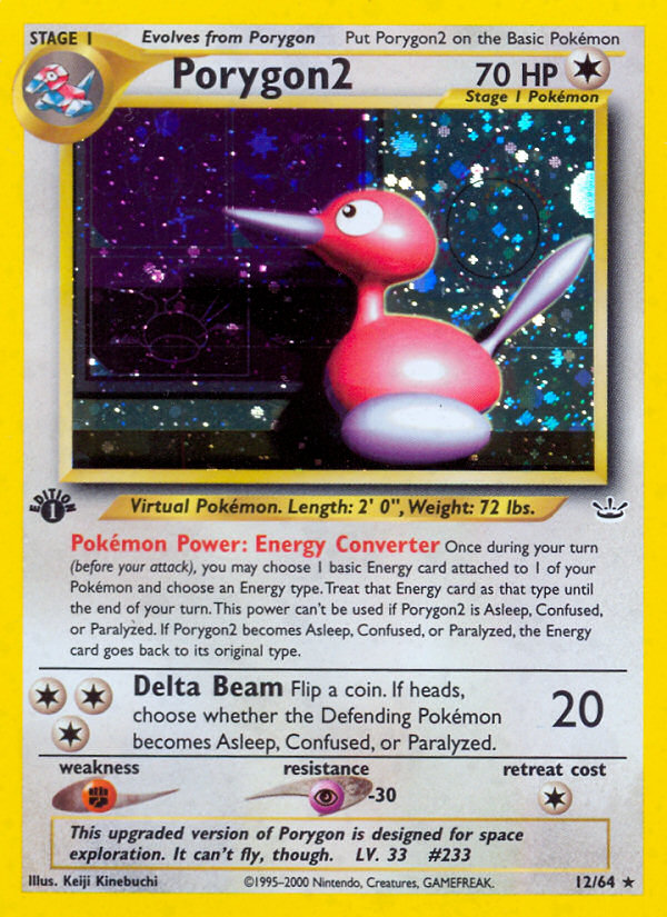 Porygon2 (12/64) [Neo Revelation 1st Edition] | Tables and Towers