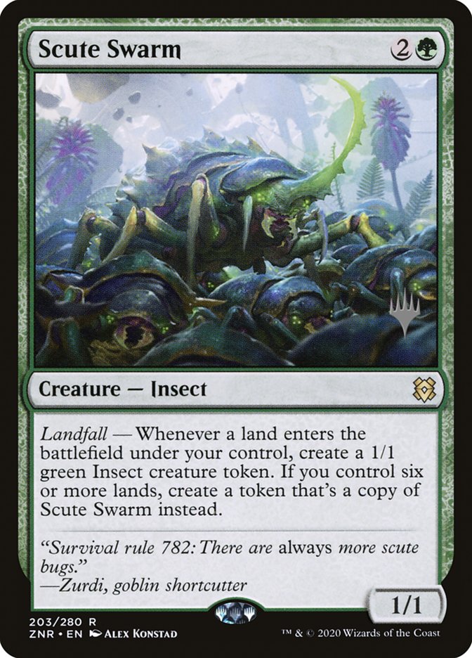 Scute Swarm (Promo Pack) [Zendikar Rising Promos] | Tables and Towers