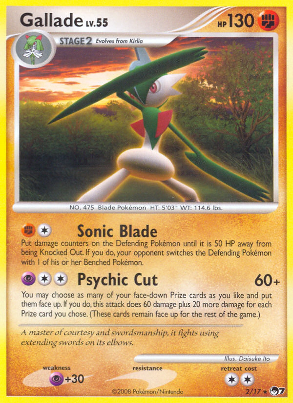 Gallade (2/17) [POP Series 7] | Tables and Towers