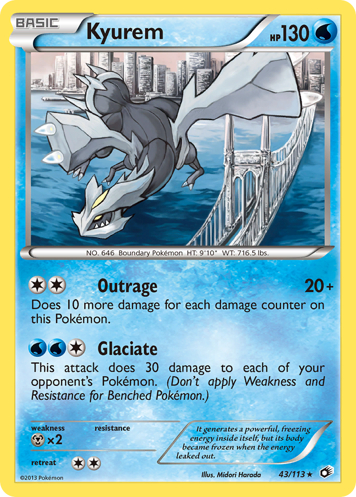 Kyurem (43/113) (Theme Deck Exclusive) [Black & White: Legendary Treasures] | Tables and Towers