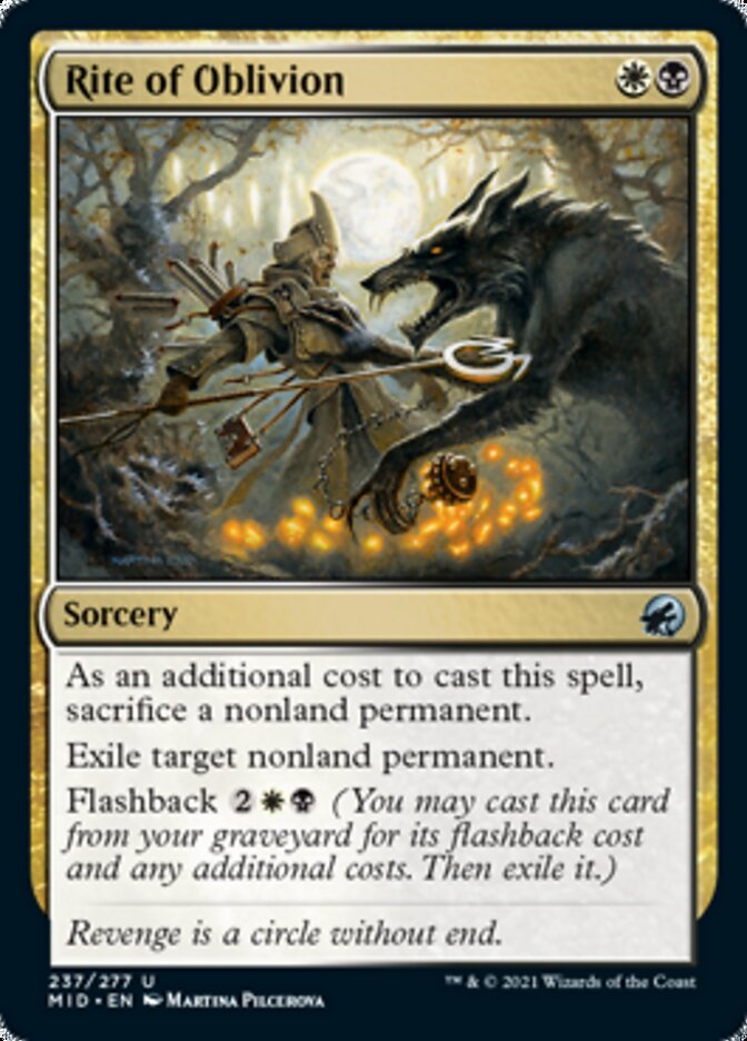 Rite of Oblivion [Innistrad: Midnight Hunt] | Tables and Towers