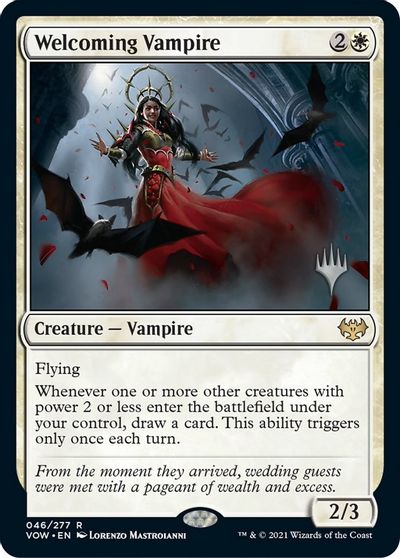 Welcoming Vampire (Promo Pack) [Innistrad: Crimson Vow Promos] | Tables and Towers