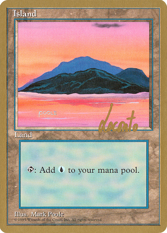 Island (ml369) (Michael Loconto) [Pro Tour Collector Set] | Tables and Towers