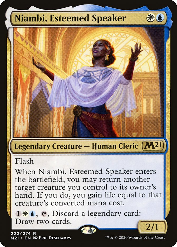 Niambi, Esteemed Speaker [Core Set 2021] | Tables and Towers