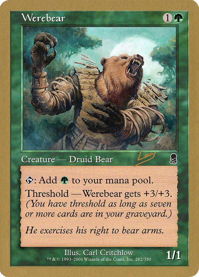 Werebear (Raphael Levy) [World Championship Decks 2002] | Tables and Towers