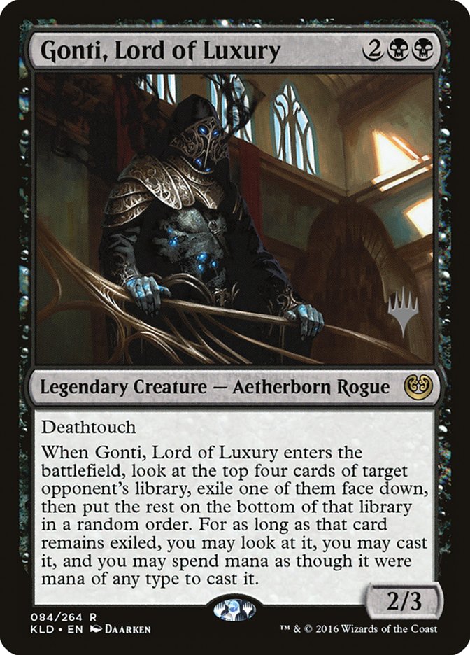 Gonti, Lord of Luxury (Promo Pack) [Kaladesh Promos] | Tables and Towers