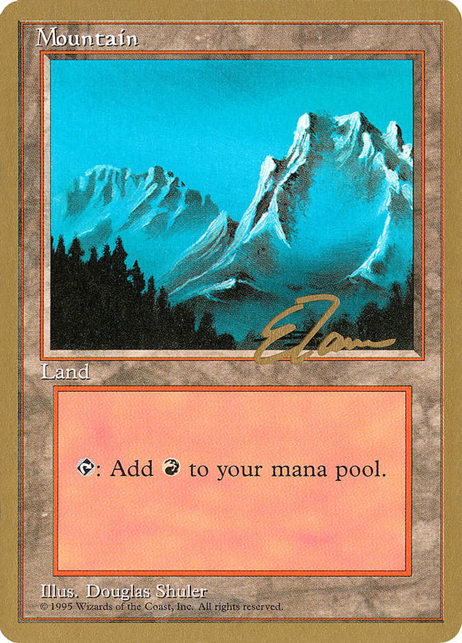 Mountain (et374) (Eric Tam) [Pro Tour Collector Set] | Tables and Towers