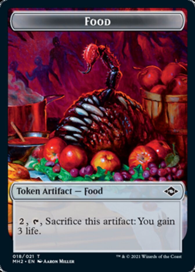 Construct // Food (18) Double-Sided Token [Modern Horizons 2 Tokens] | Tables and Towers