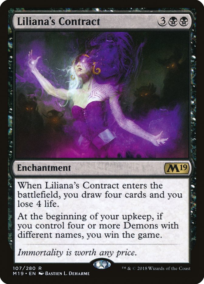 Liliana's Contract [Core Set 2019] | Tables and Towers