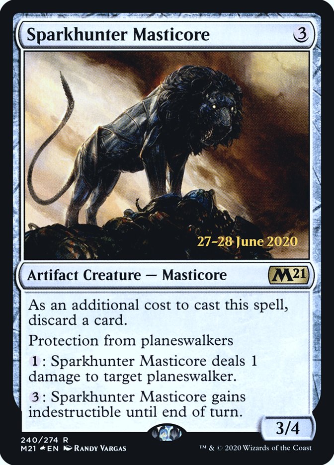 Sparkhunter Masticore [Core Set 2021 Prerelease Promos] | Tables and Towers