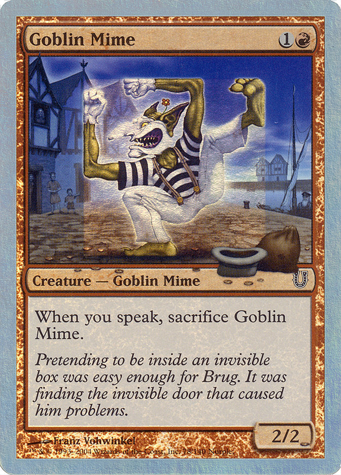 Goblin Mime (Alternate Foil) [Unhinged] | Tables and Towers